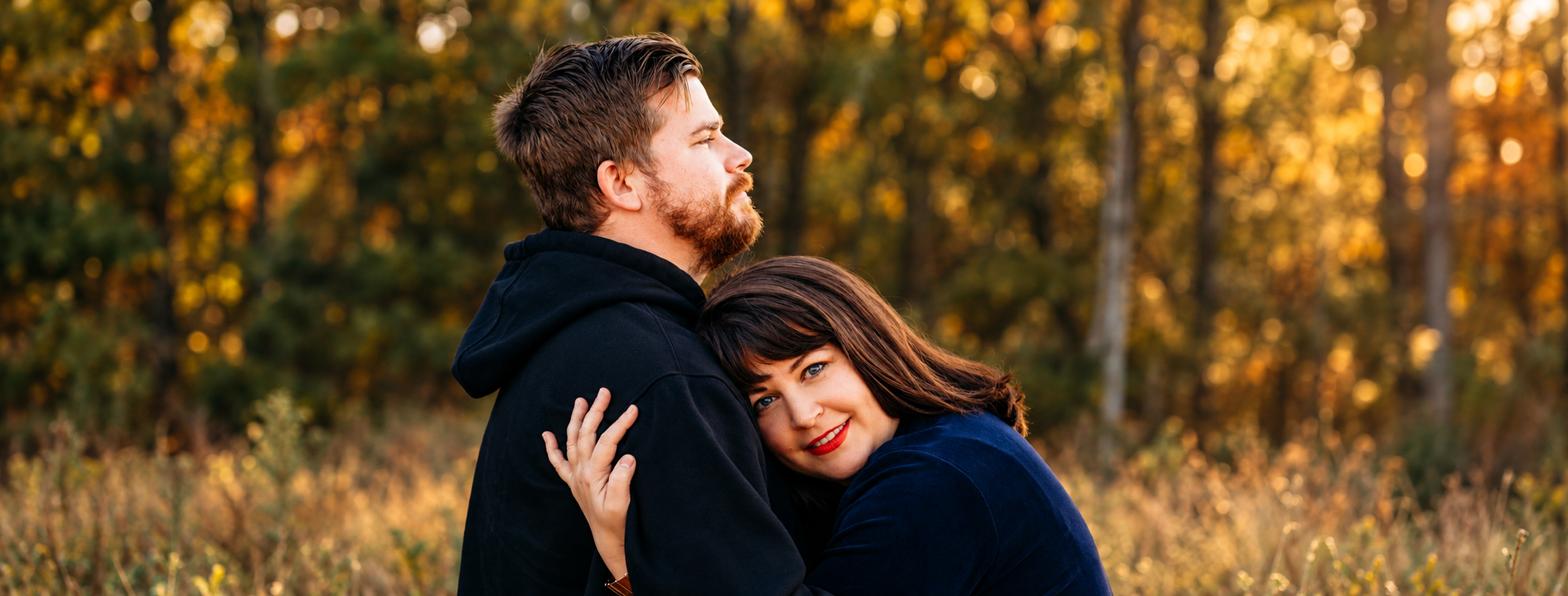 Leesie and Josh together outdoors