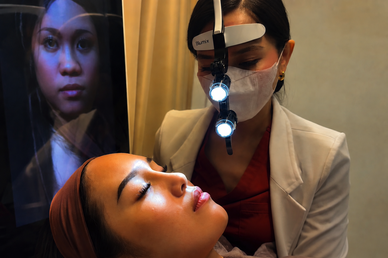 A focused aesthetic treatment at D'Sculpt.
