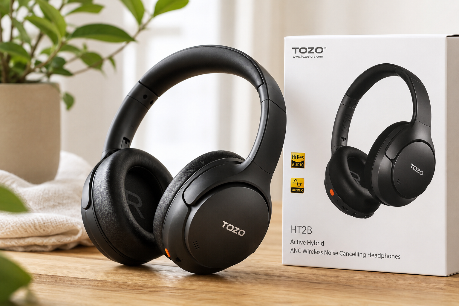 TOZO Noise Cancelling Headphones