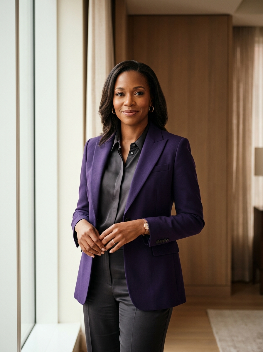 Sophisticated Black woman leader for Start the Connection section