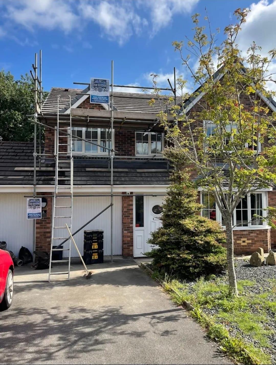 Emergency roof repair carried out by FLG Roofing & Building