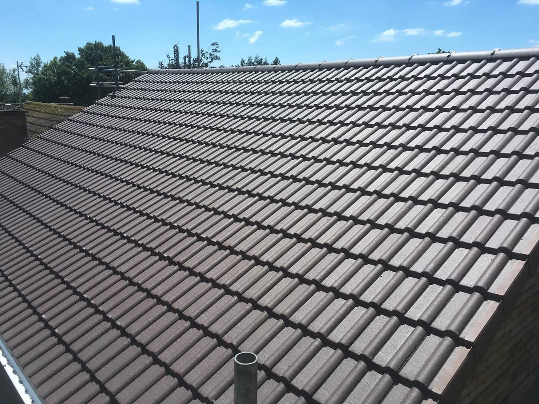 Completed pitched roof in North Wales