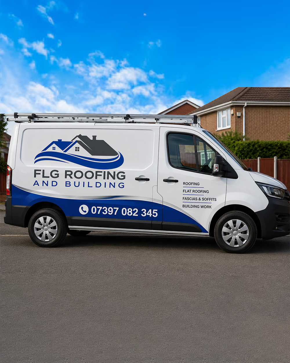 FLG Roofing & Building team on site in North Wales