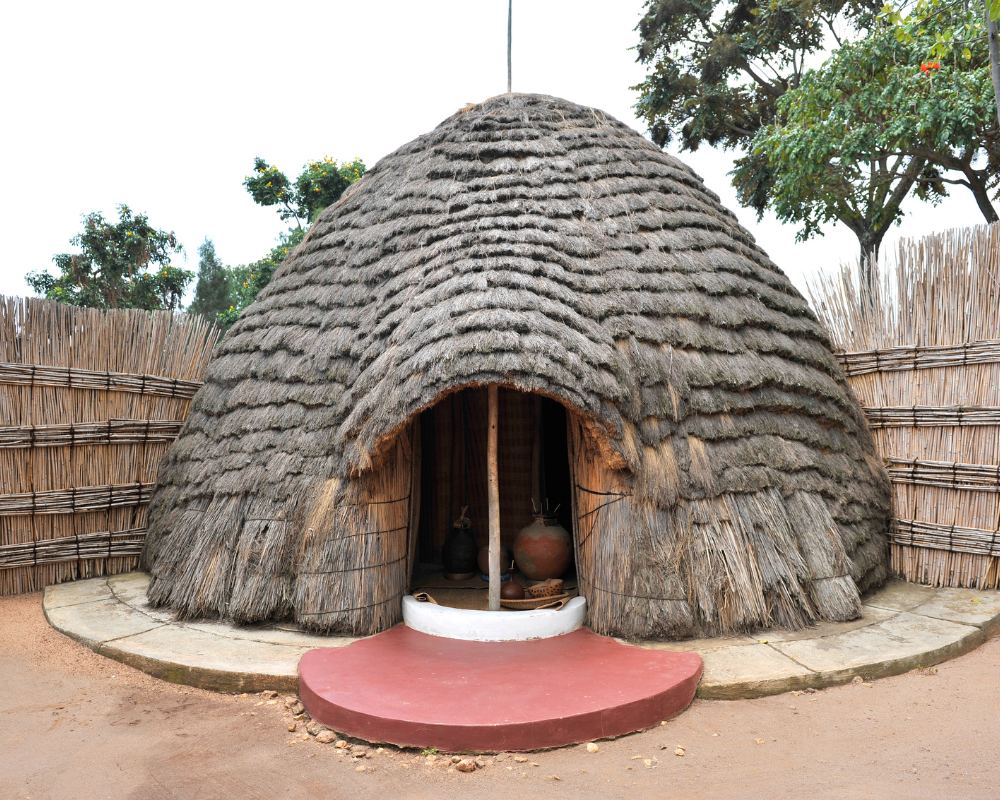 The traditional royal palace at Nyanza, Rwanda