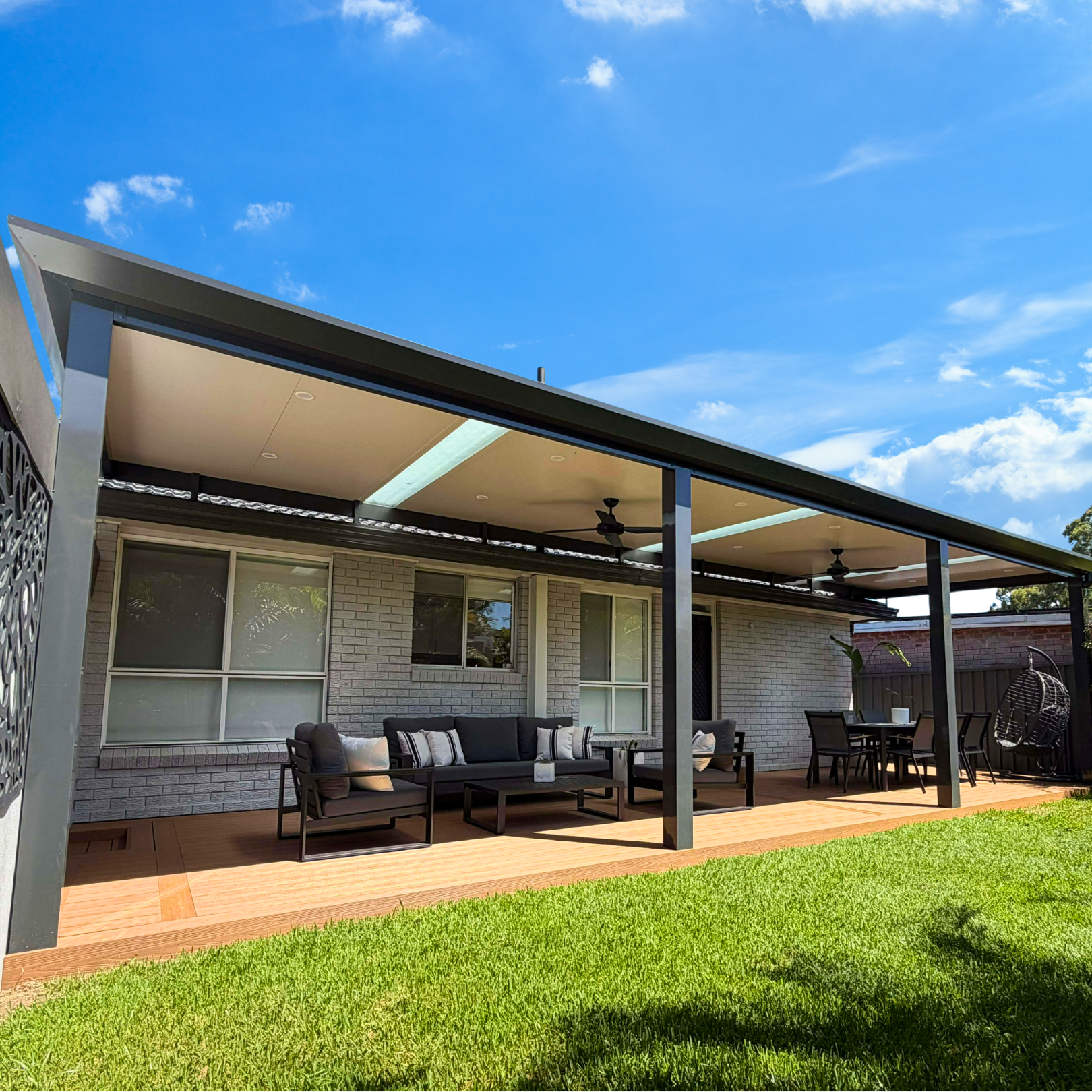 Gable patio and composite deck installation in Sydney