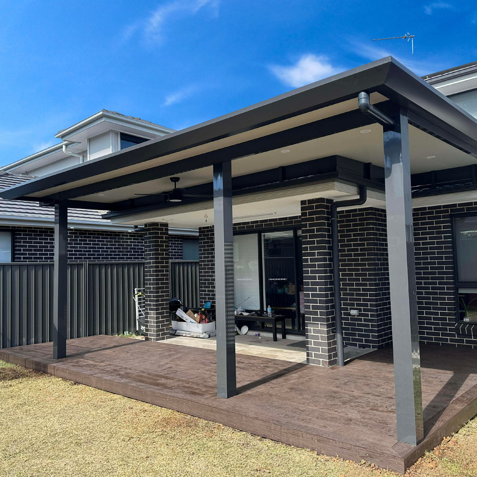 Modern carport and patio combo built in Western Sydney
