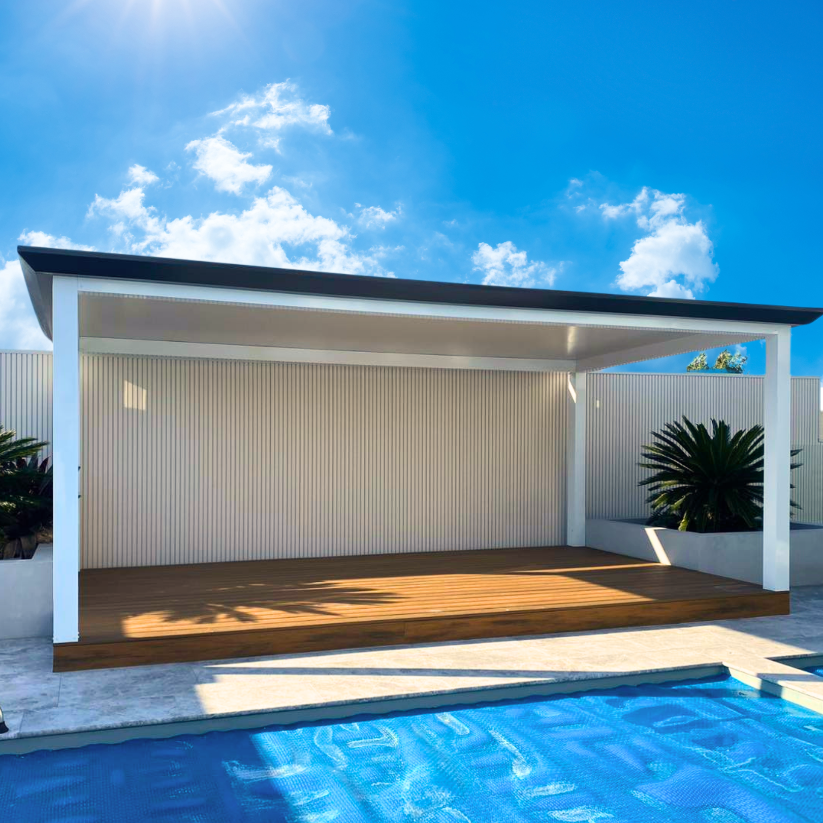 Composite deck and pergola build in Sydney