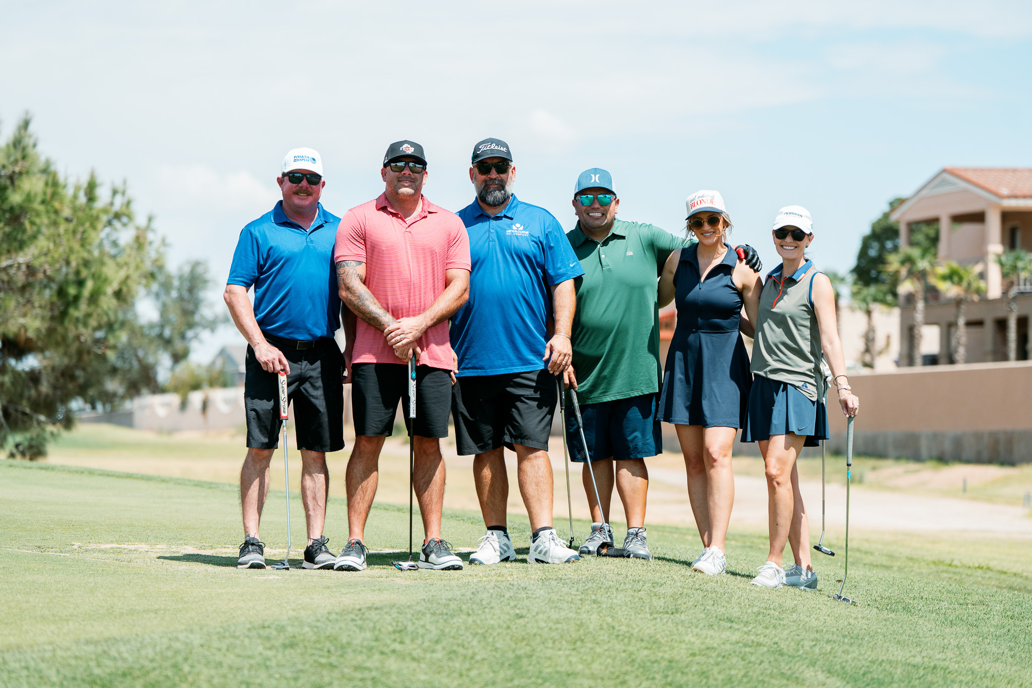 The Potash Open field gathered on the course in Carlsbad