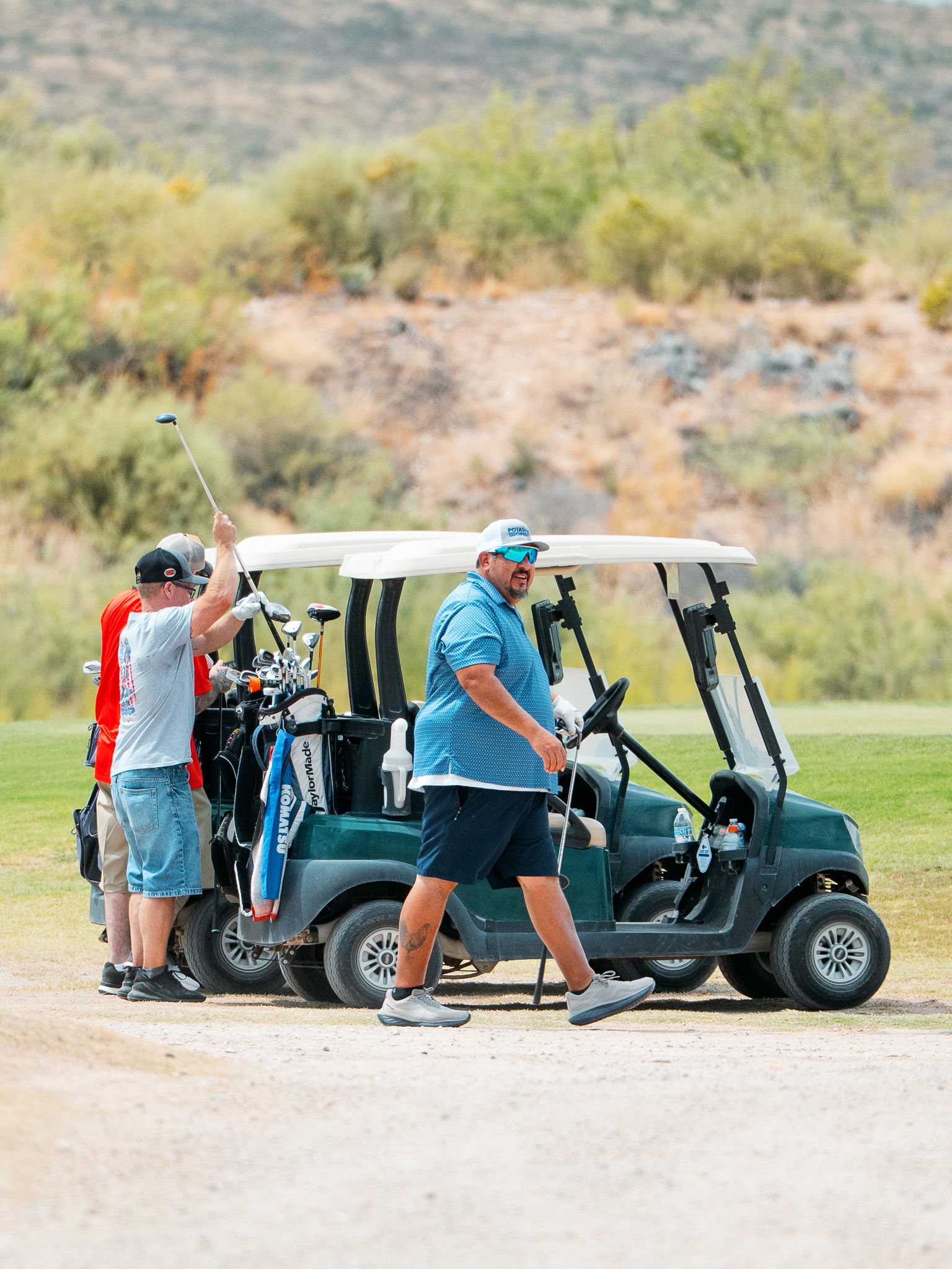 Sponsor team on the fairway