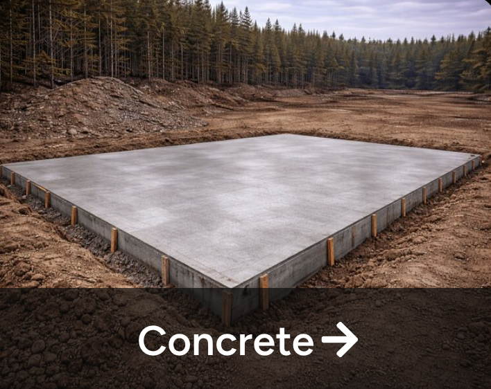 Concrete pads in Alberta