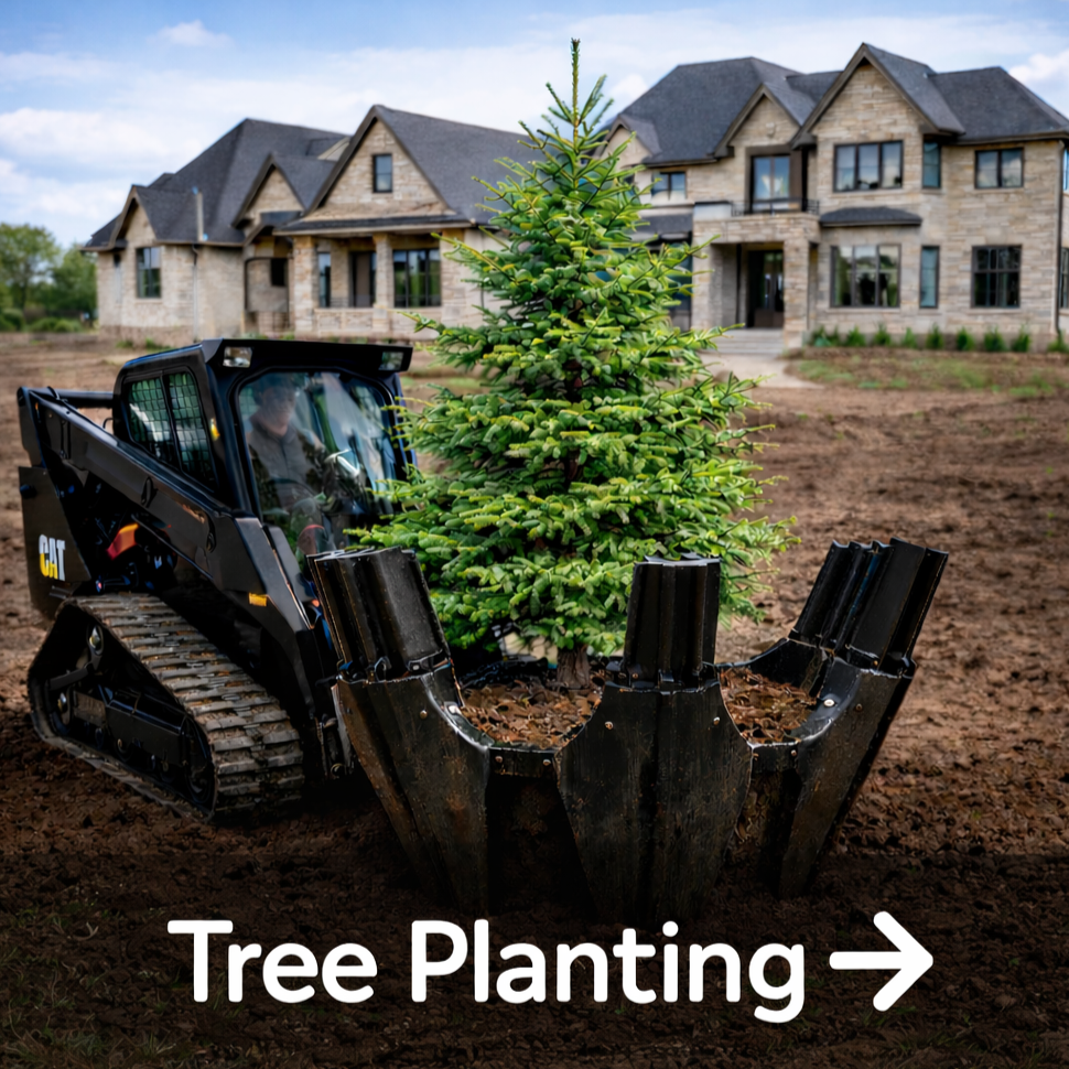 Tree planting on new build properties