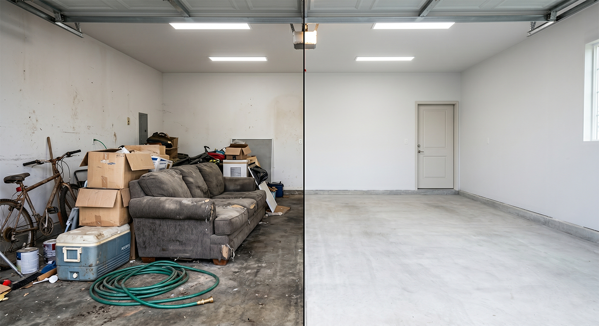 Before/after junk removal