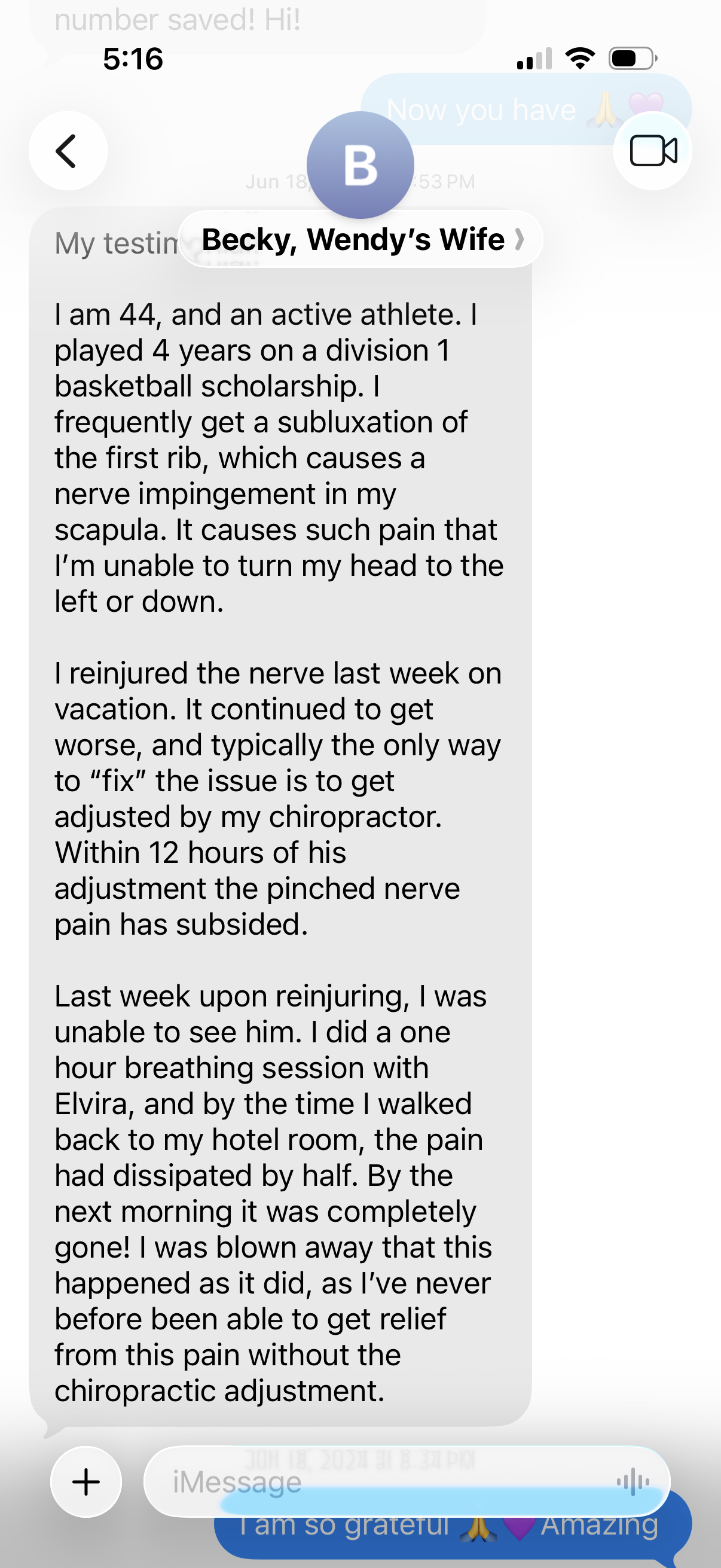 Client Testimonial