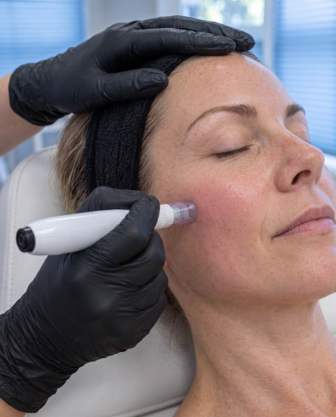 Dermapen-behandling i ansiktet
