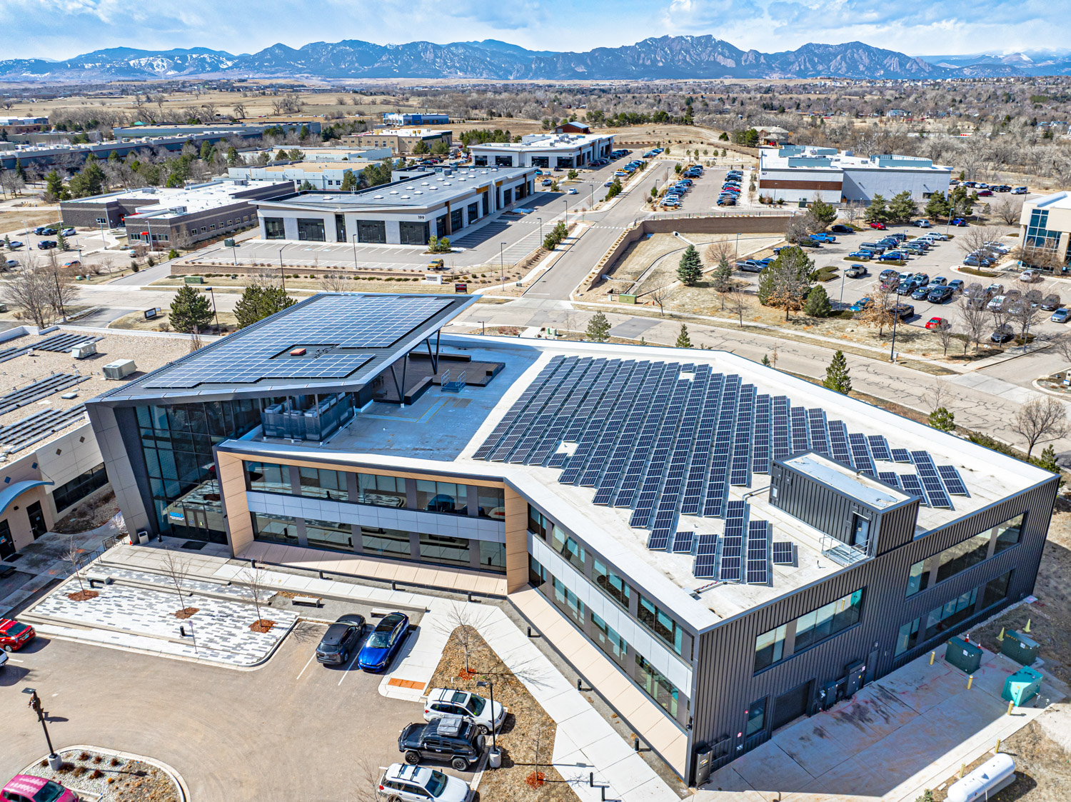 Vaisala North America headquarters featuring Namaste Solar Panel installation Vaisala North America headquarters featuring Namaste Solar Panel installation