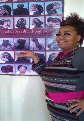 Yonni Red with original LocStyling poster