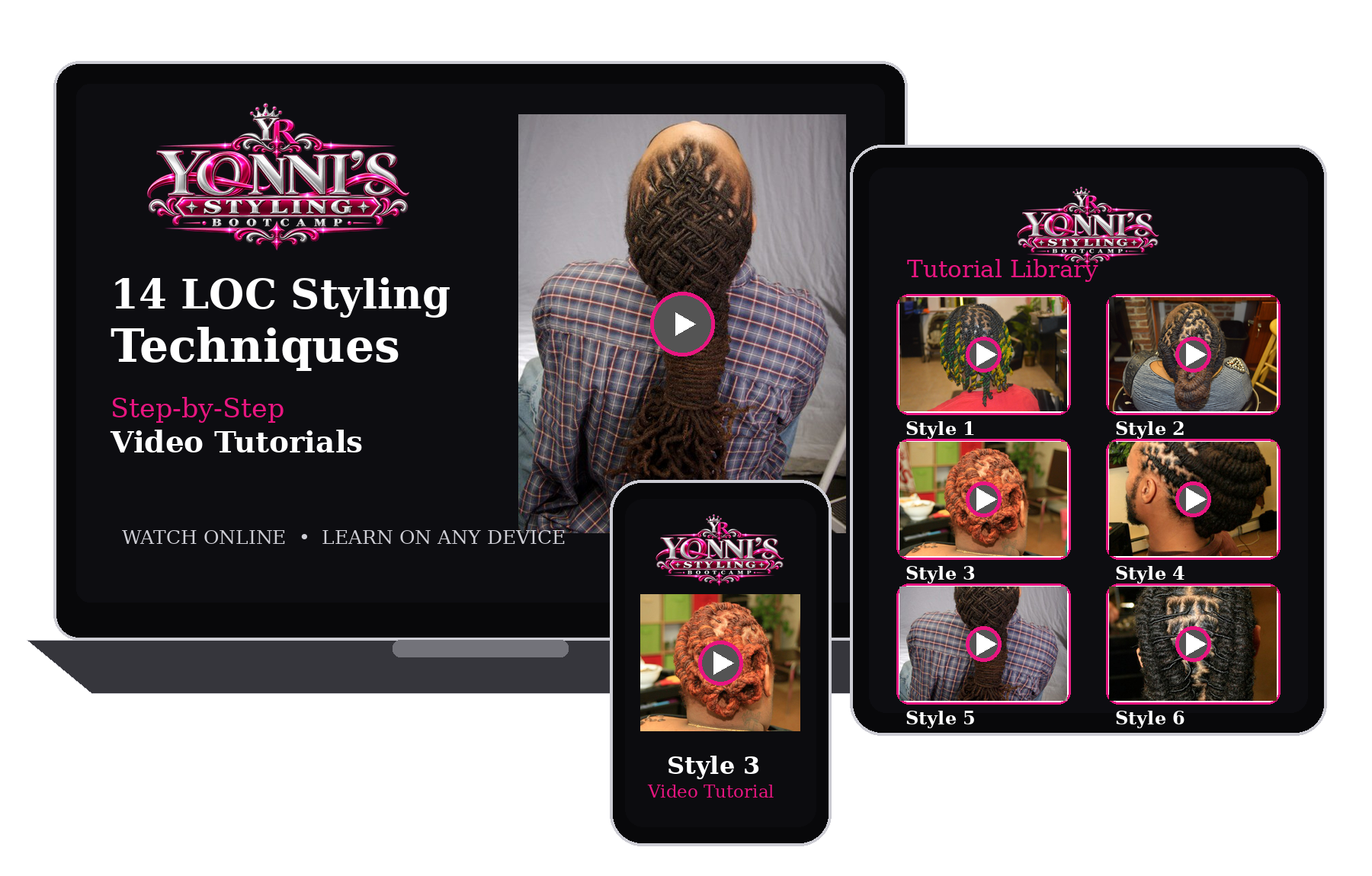 Yonni Red digital hair education course