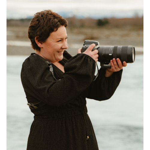 christchurch photographer smiling while shooting