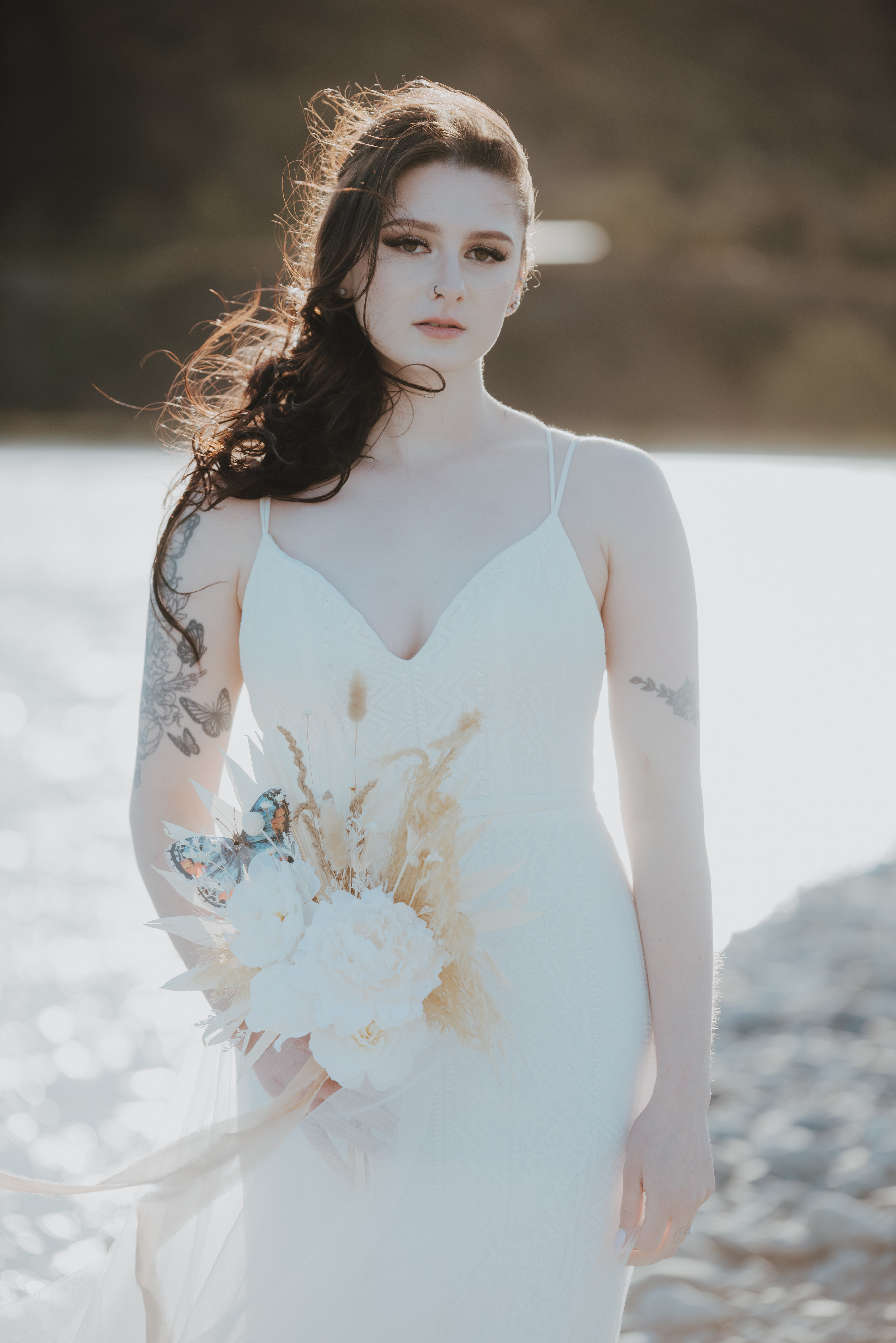 raiaka bridge elopement gown