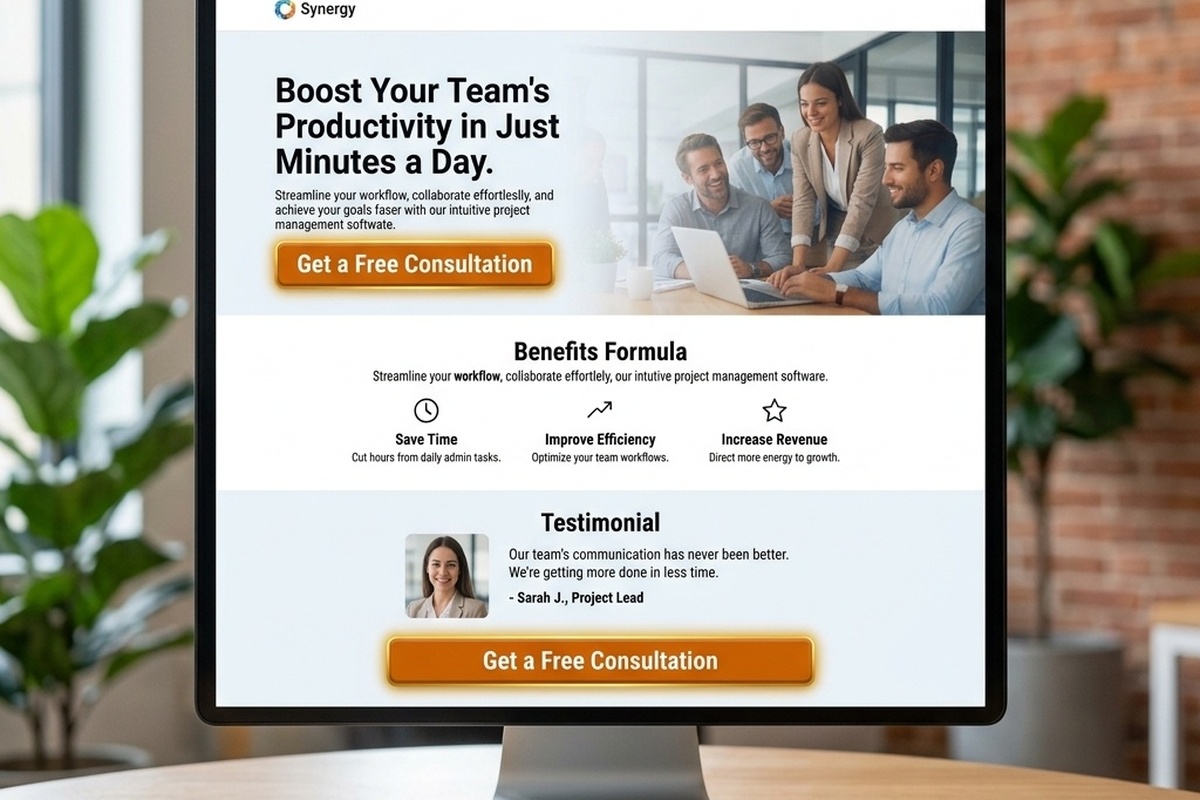 Website call-to-action button encouraging visitors to request a free consultation Website call-to-action button encouraging visitors to request a free consultation