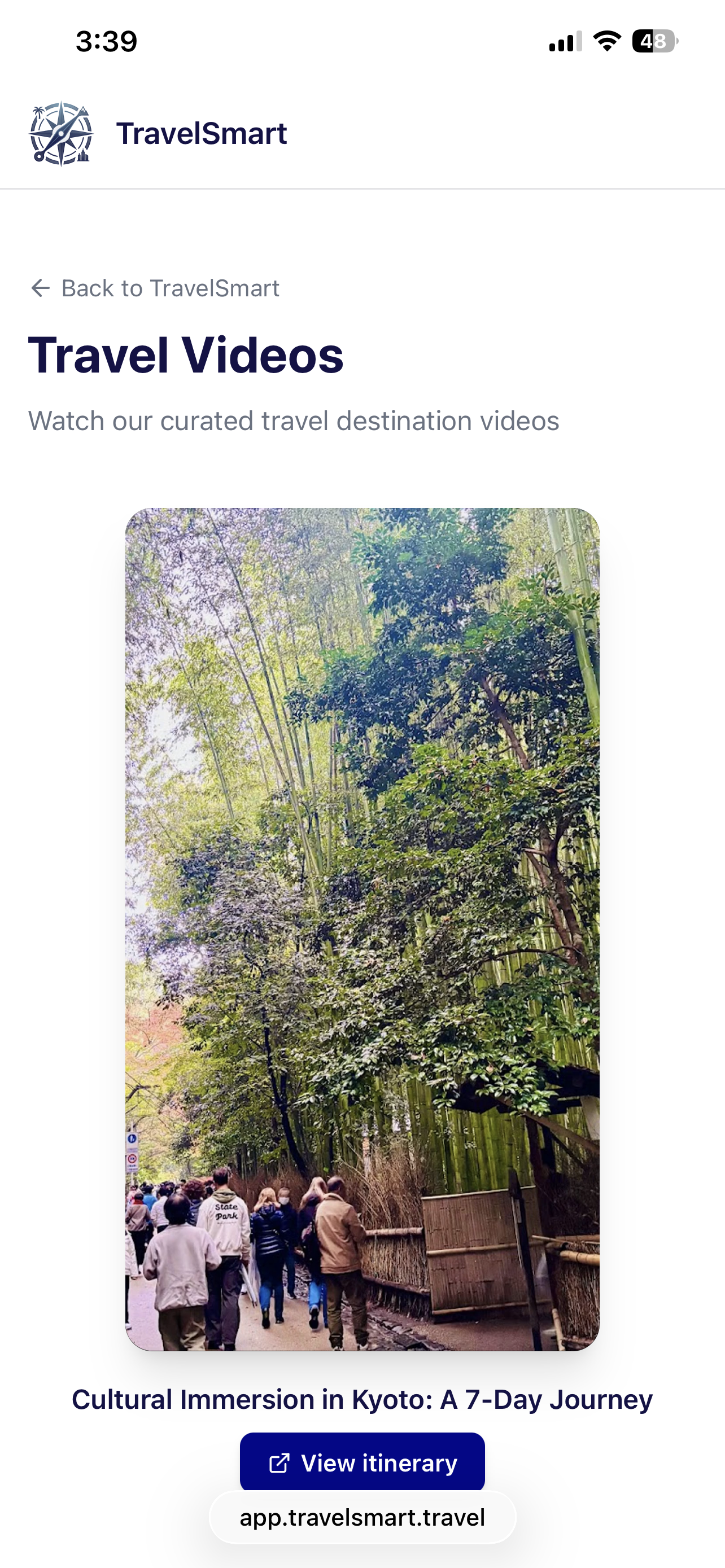 Generated video preview on mobile