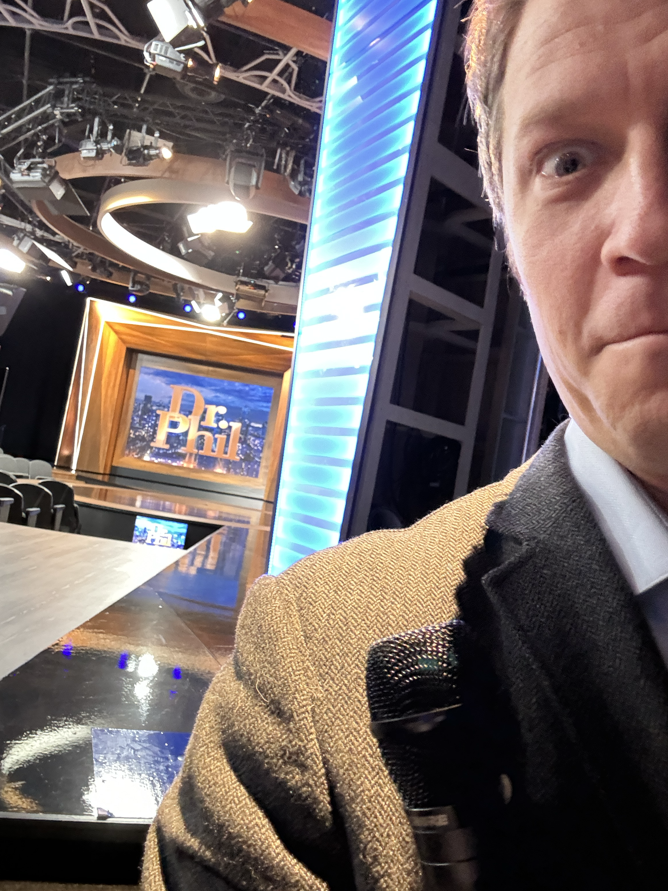 Paul Kolker backstage at Dr. Phil