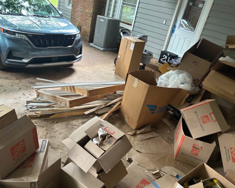 Before junk removal project