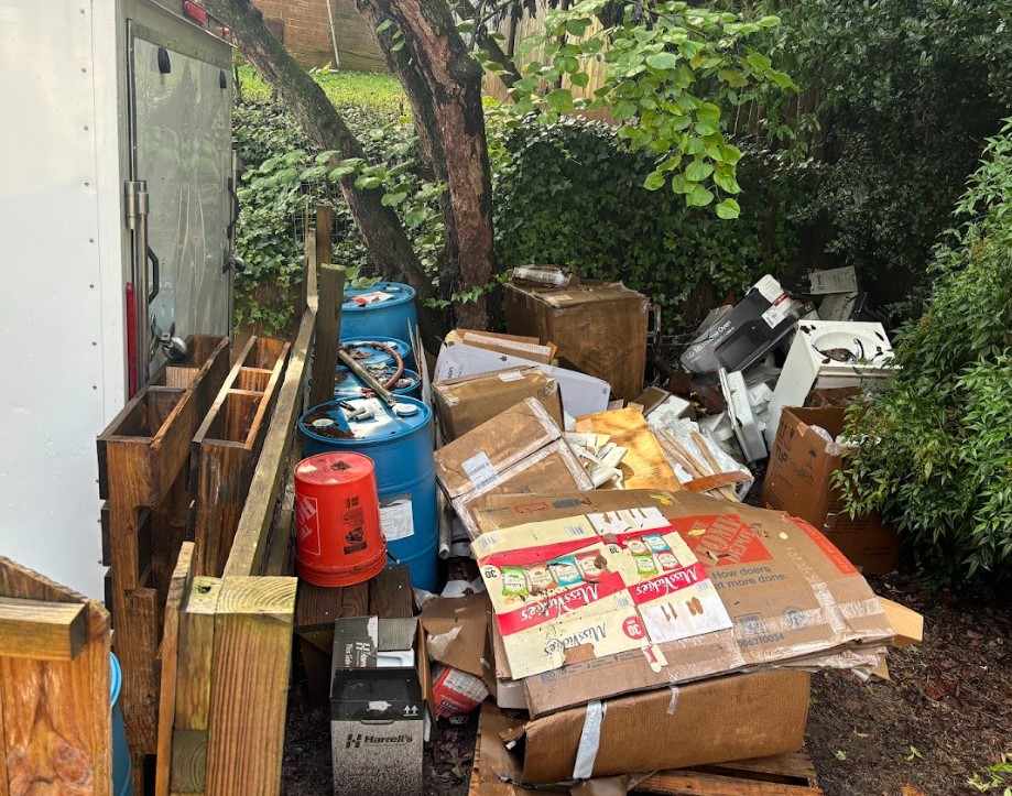 Before junk removal project