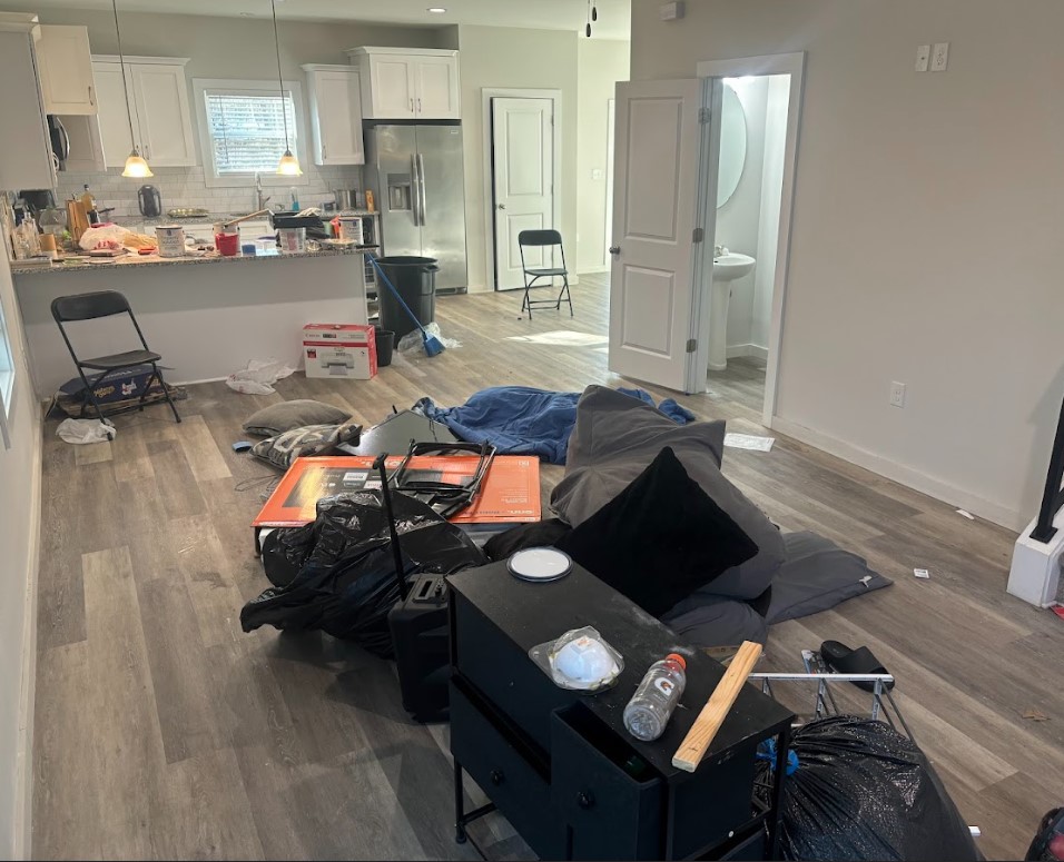 Before junk removal project