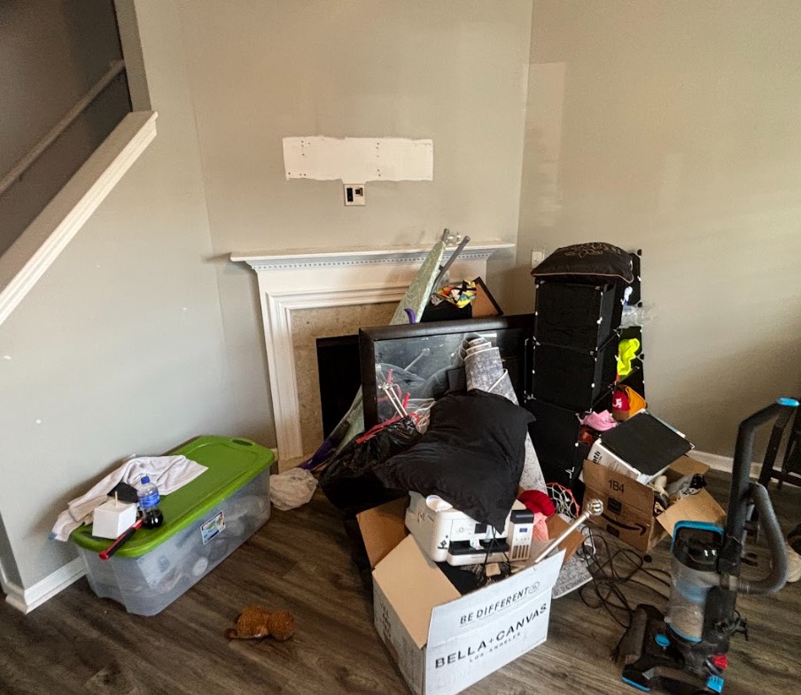 Before junk removal project