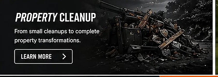 Property cleanup — from small cleanups to complete transformations
