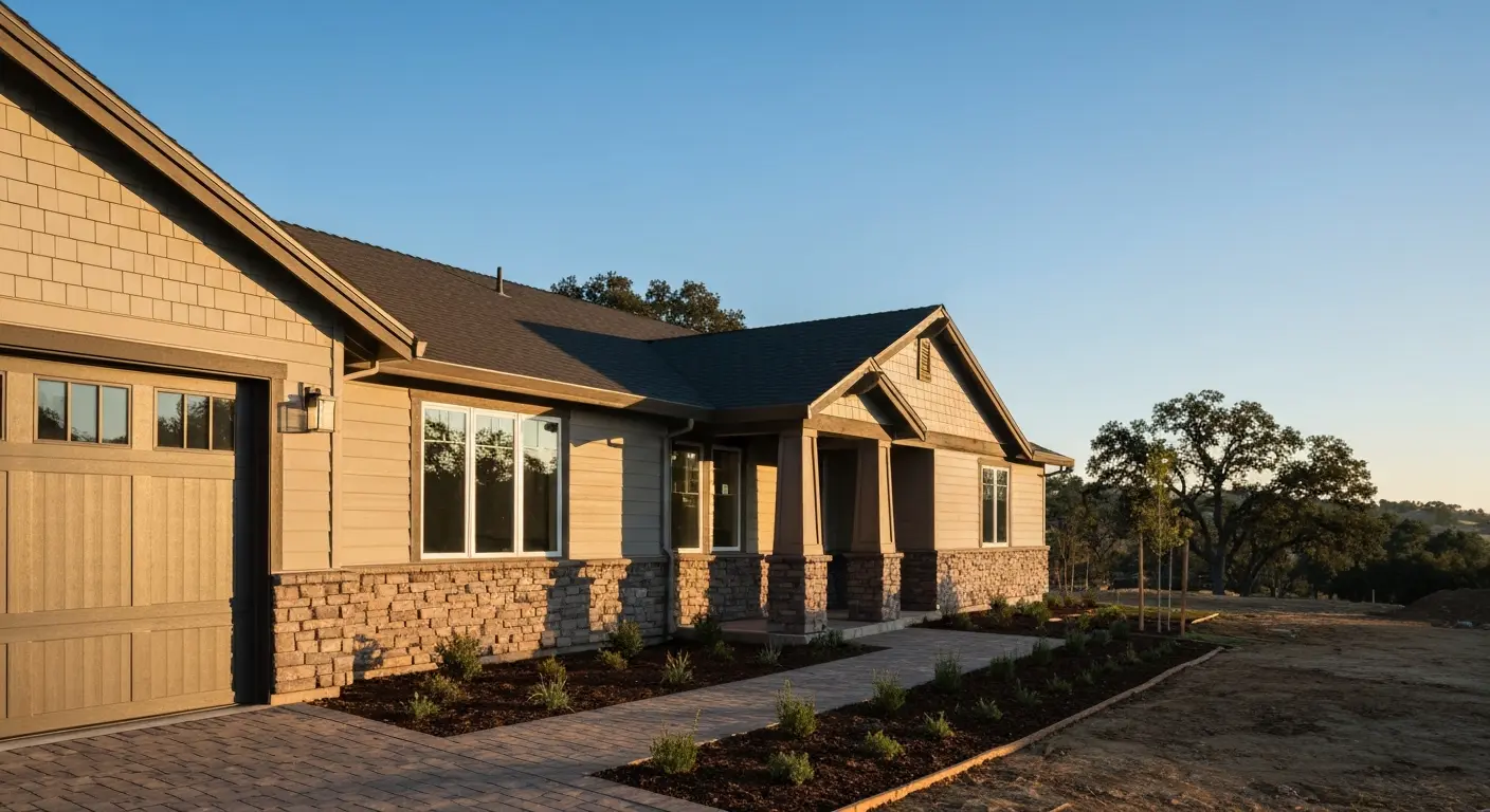 Custom home build in Placer County