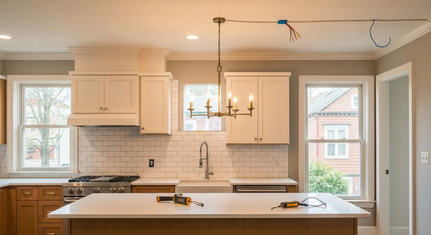 Decorative kitchen chandelier