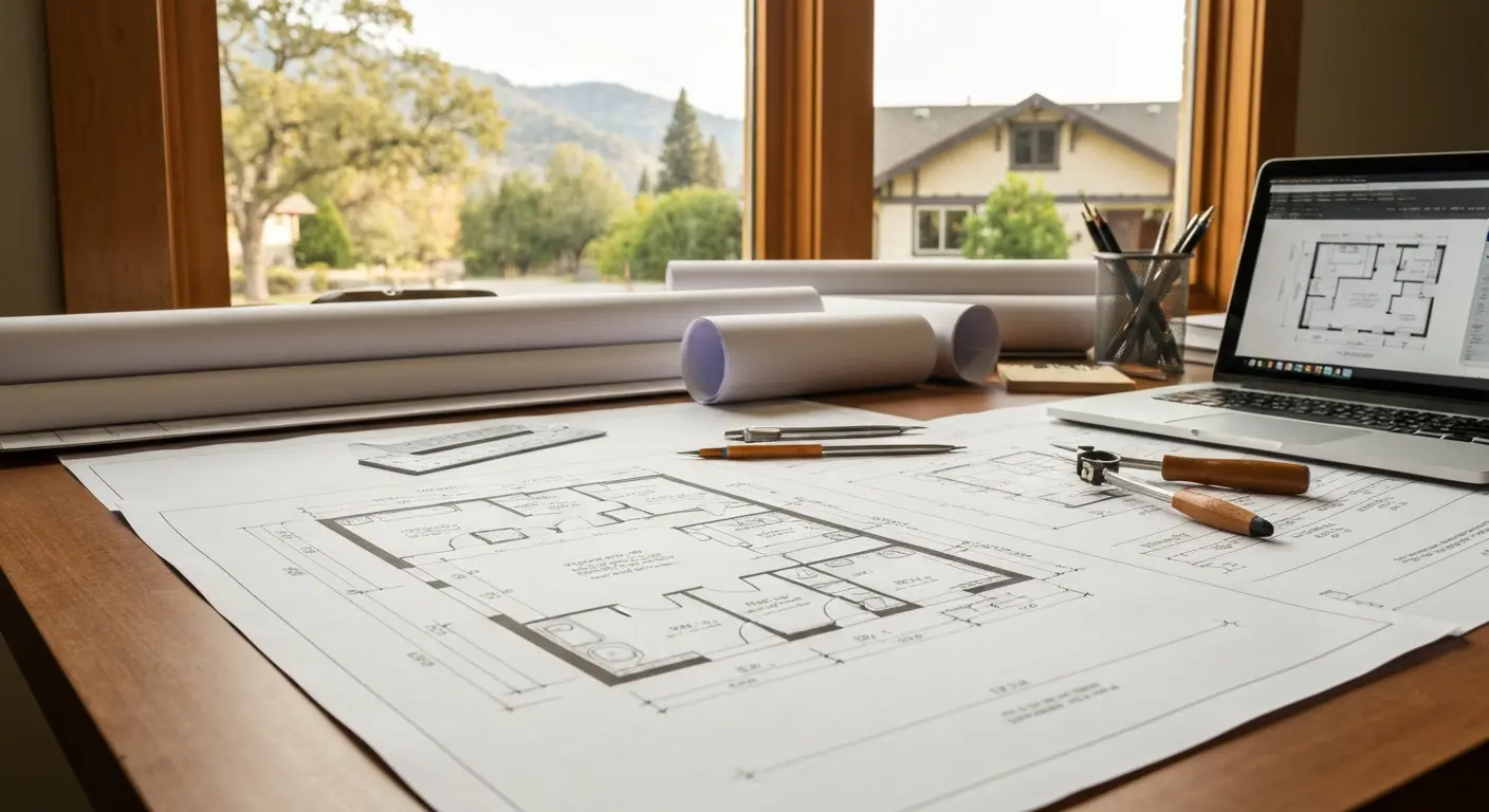 ADU floor plans and permit drawings