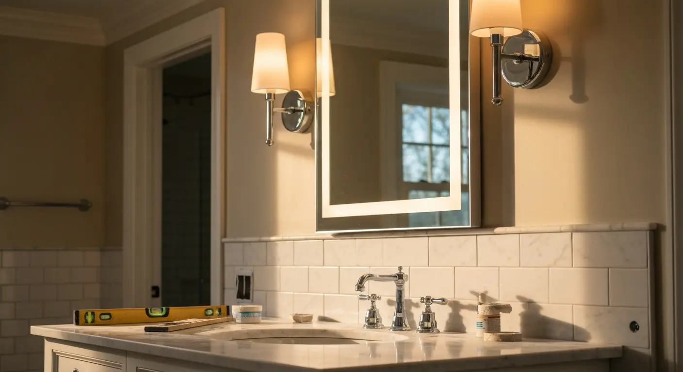 Bathroom lighting and fixtures