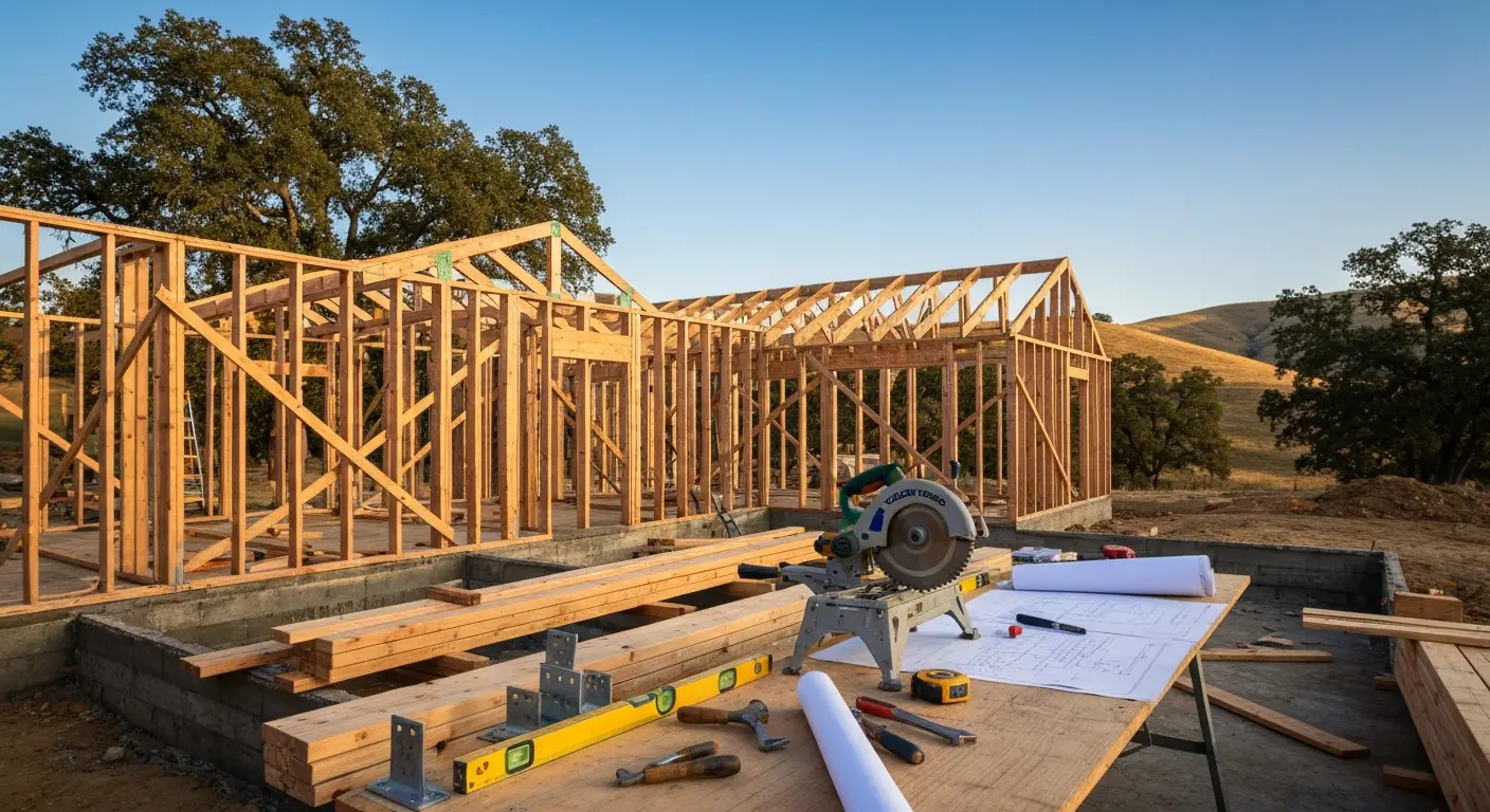 Custom home construction project