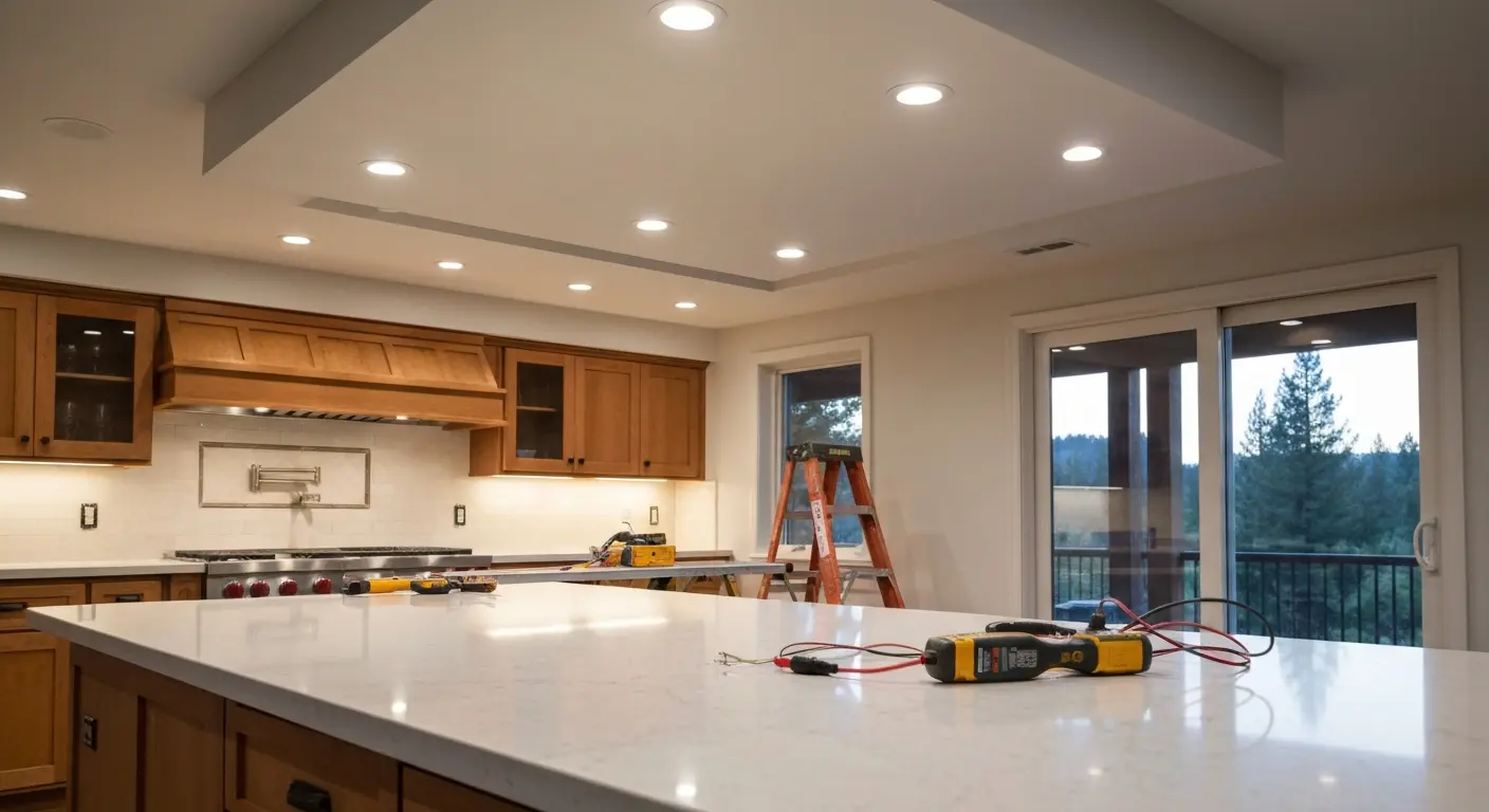 Recessed lighting installation
