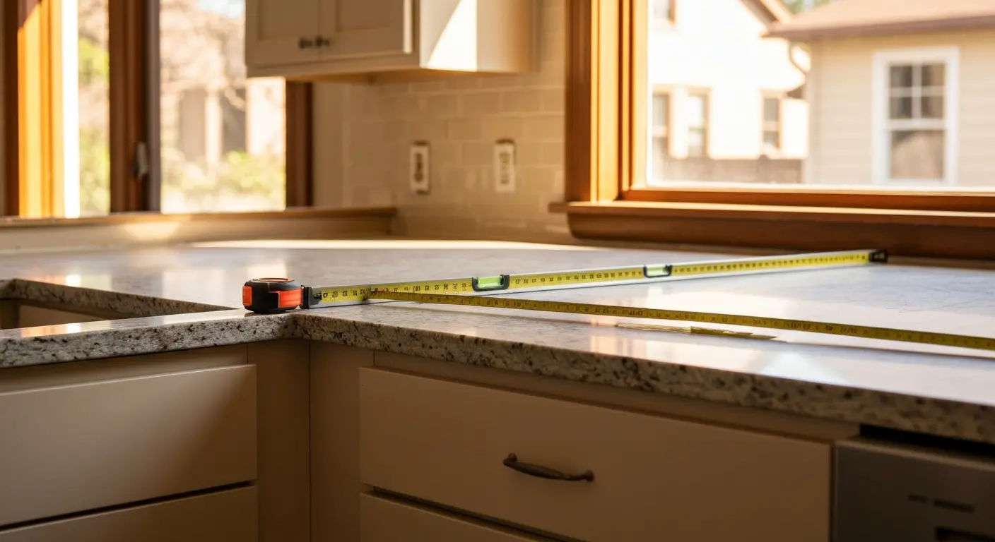 Kitchen countertop installation