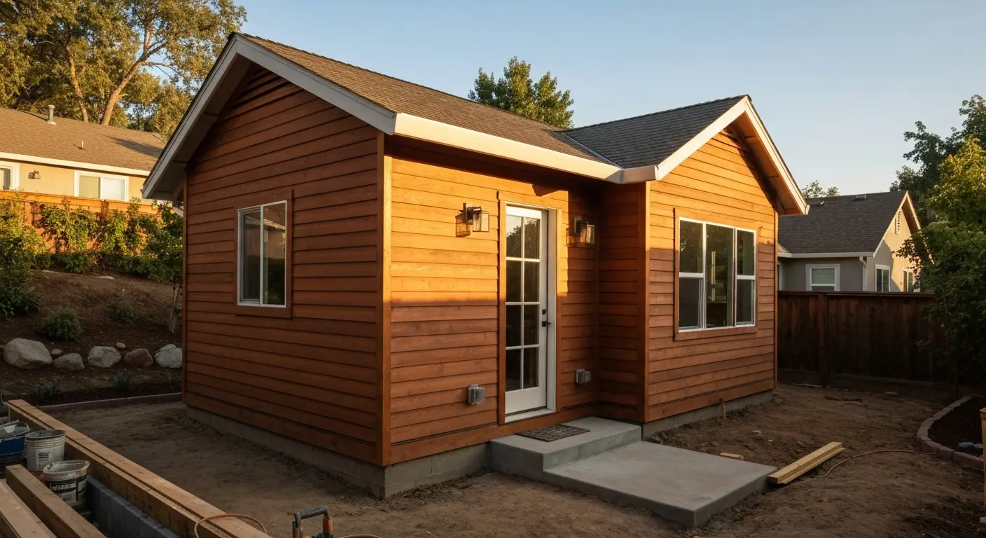 Detached backyard cottage ADU