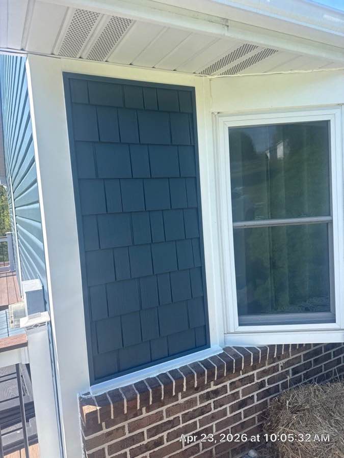 James Hardie cedar shingle siding detail