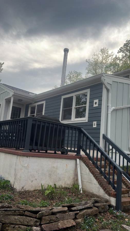 James Hardie siding with board and batten detail