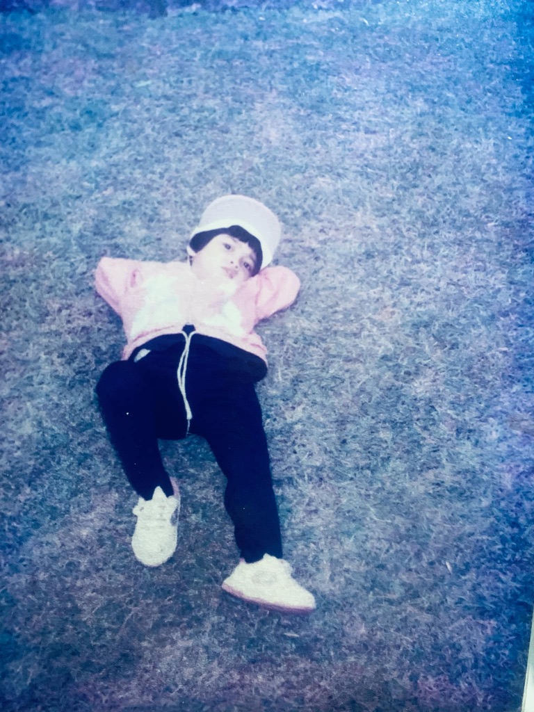 Me as a child in the Philippines