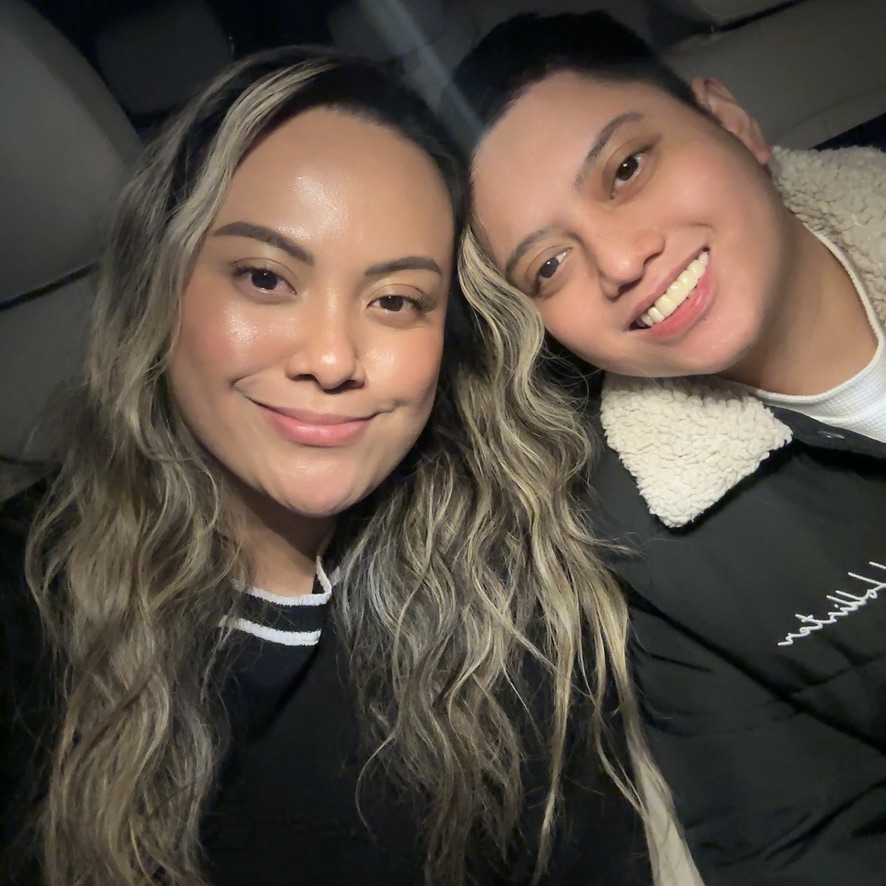 My wife, Aja, and me