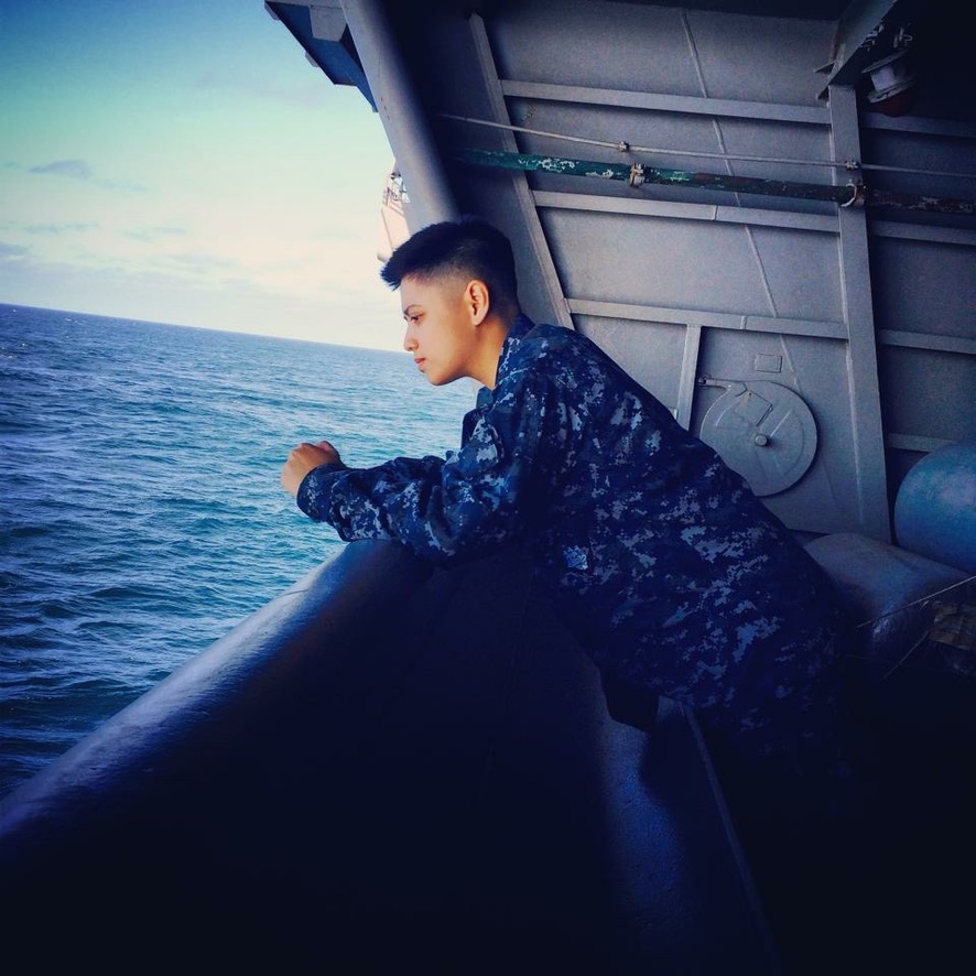 Me in my early days in the U.S. Navy