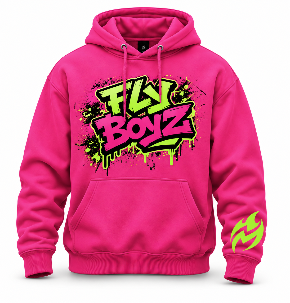 Fly Boyz Hot Pink graffiti hoodie — featured drop