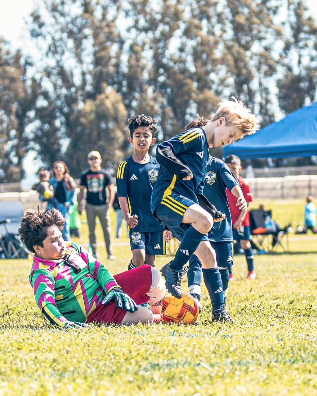 Young players at a Juniors session
