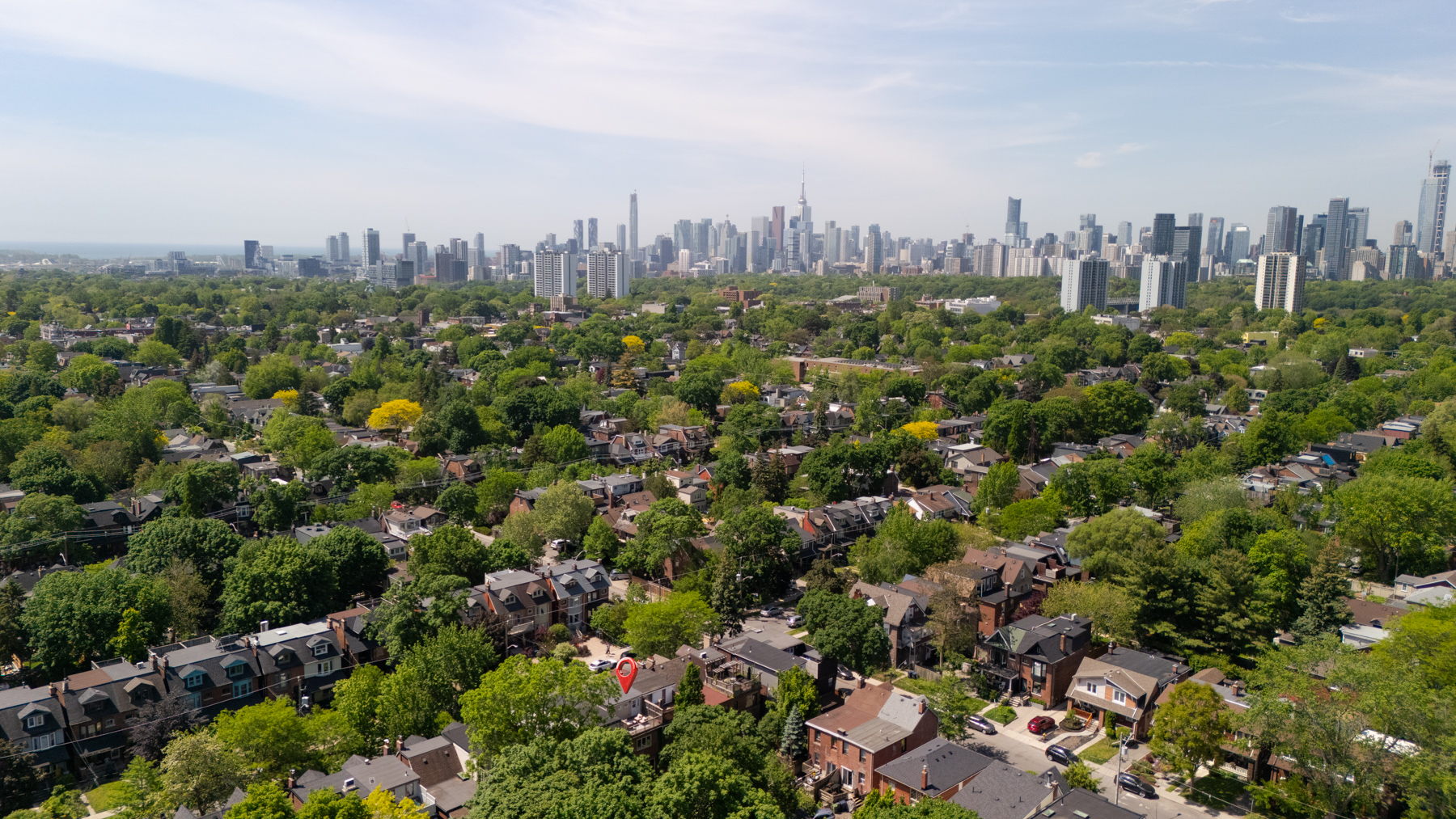 Aerial drone view
