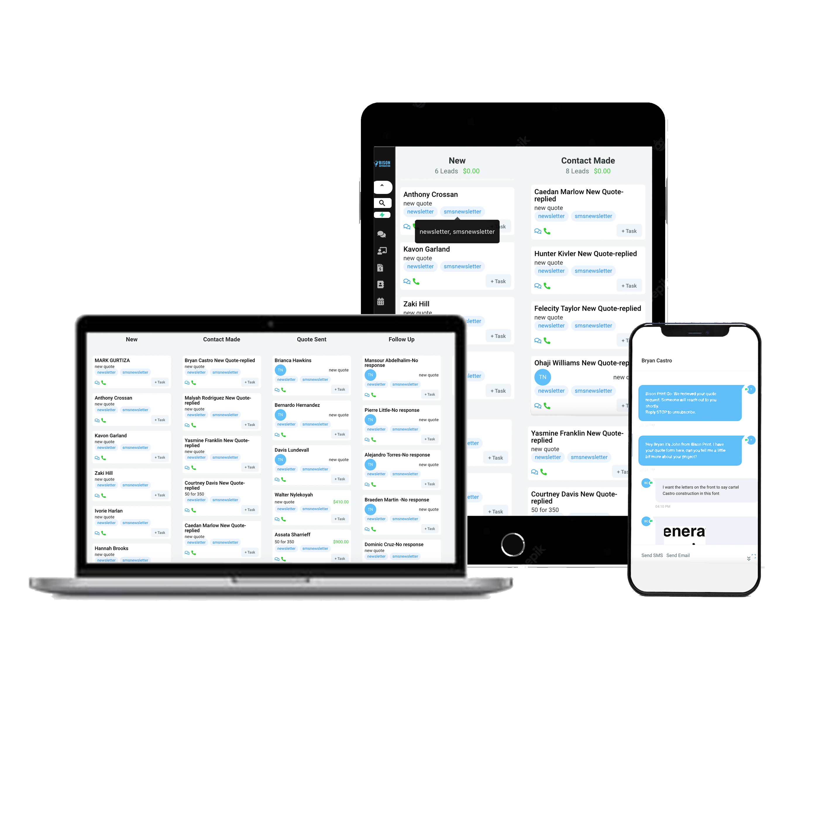 Bison Automation Software for screen printing shops
