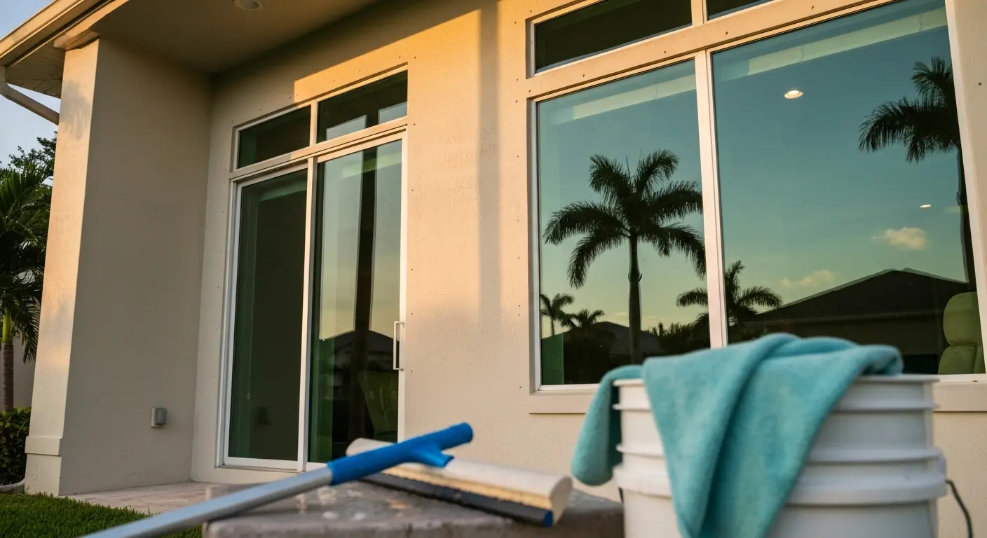 Interior and exterior window cleaning service
