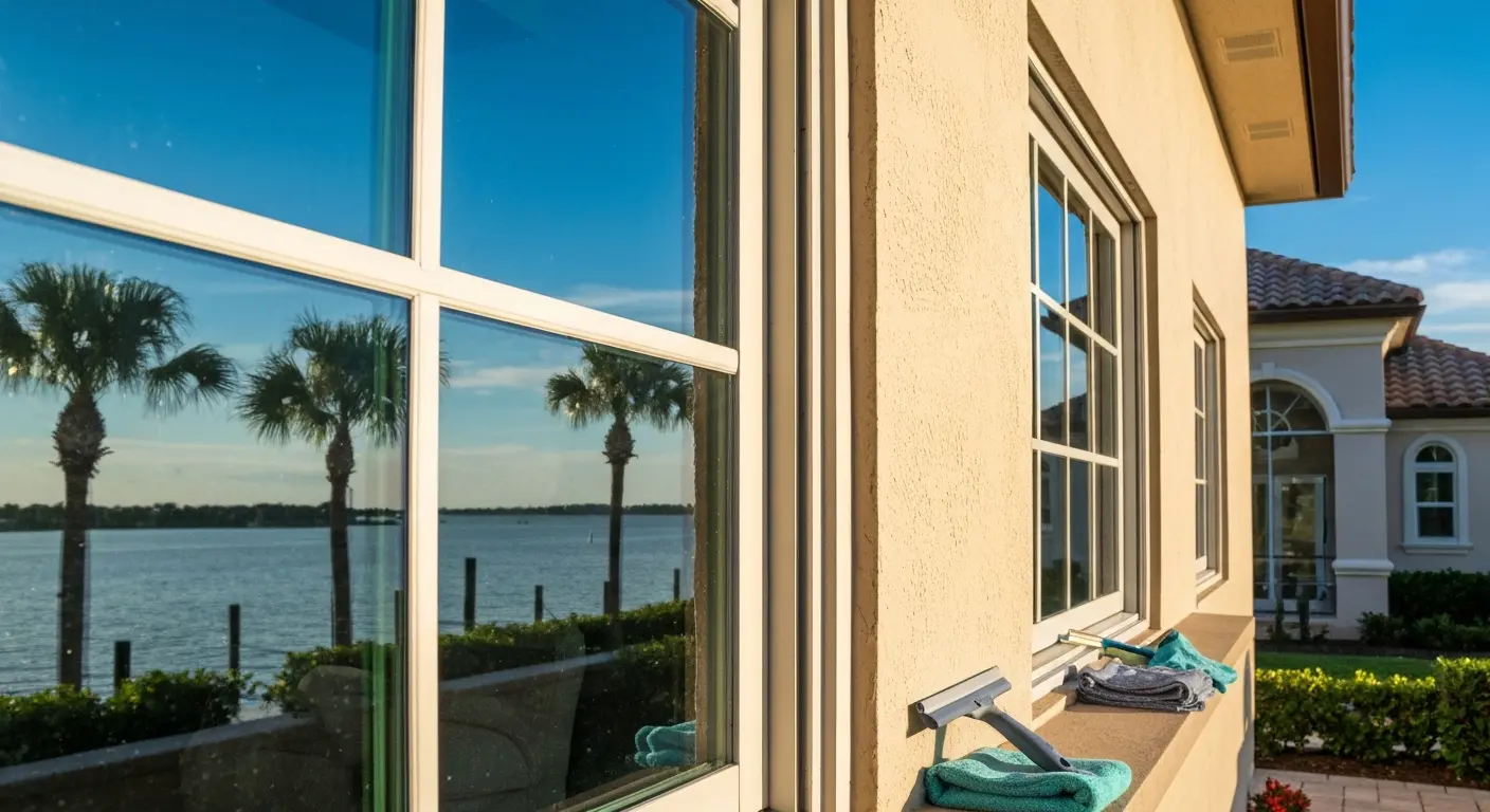 Interior and exterior window cleaning service